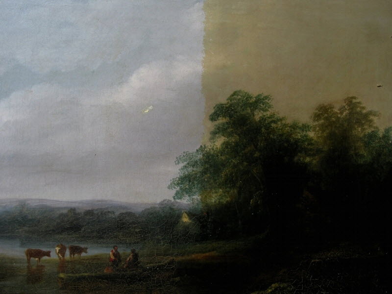 Abnahme eines vergilbten, wachshaltigen Harzfirnis